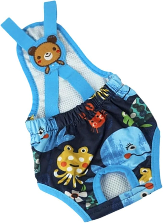 Dog Diaper Female,Washable Female Wraps with Suspender - Reusable Dog Panties | for Home Apartment Indoor Outdoor Travel Car Crate Kennel Yard Park Beach Camping