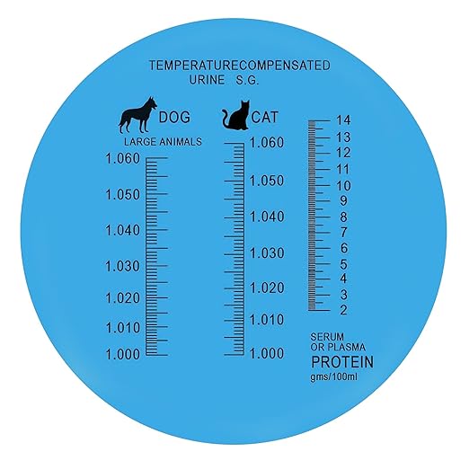 Professional 3-in-1 Veterinary Refractometer with ATC - Urine Specific Gravity & Serum Protein Tester for Dogs & Cats - Practical Gift for Vet Students & Pet Owners