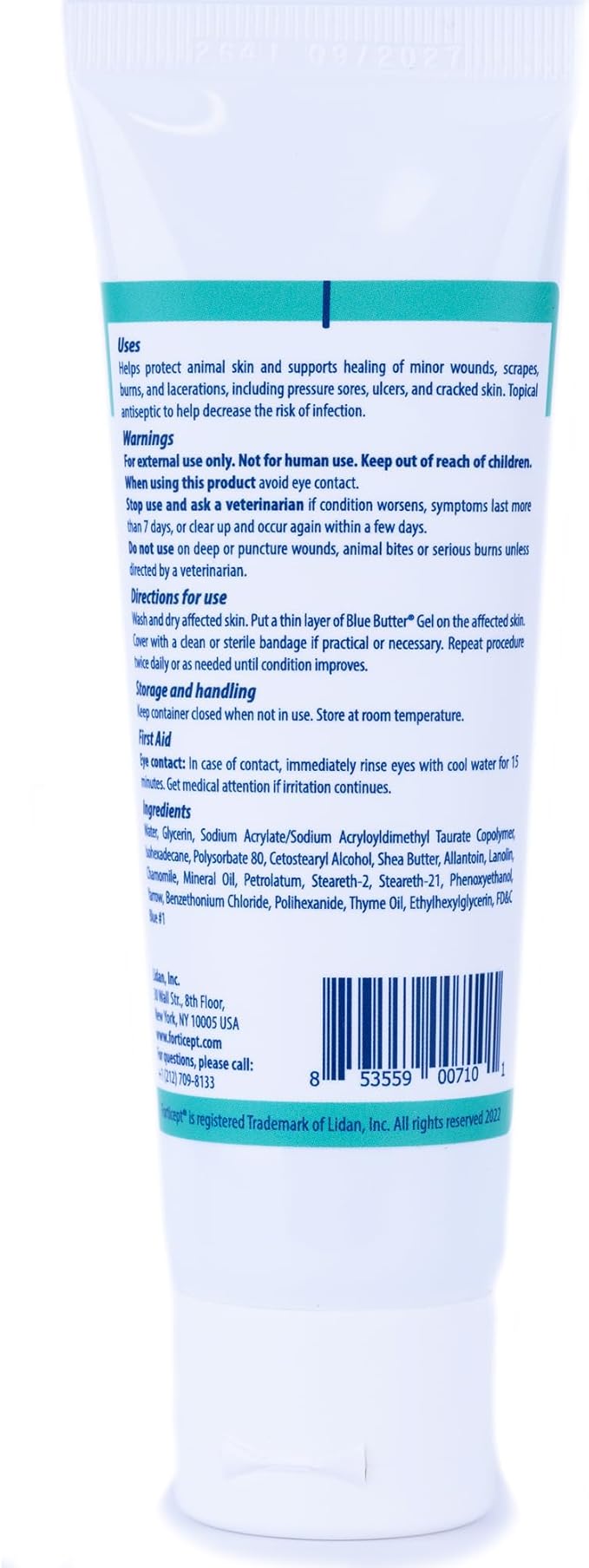 Forticept Blue Butter – Hot Spot Treatment for Dogs & Cats, Wound and Skin Care Infections, Cuts, Rashes Gel Veterinary Strength Topical Ointment 2oz
