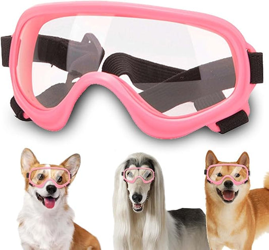 Dog Sunglasses,Doggles Anti-UV Protection, Pet Sunglasses with Adjustable Strap, Suitable for Motorcycle Car Driving Bike Riding Hiking Swimming Wind Dust Fog Dog Eye Protection