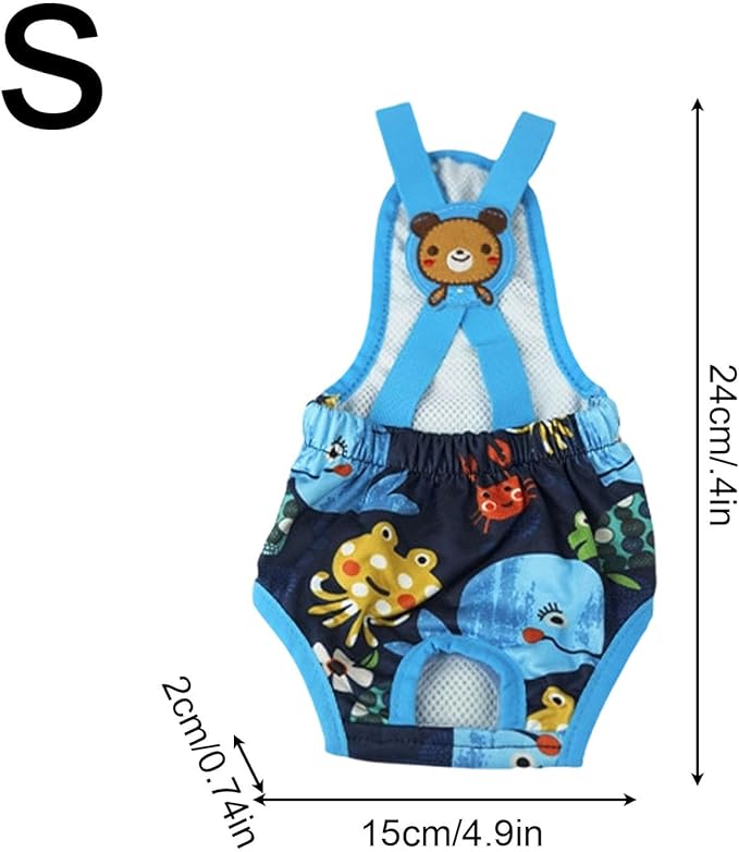 Dog Diaper Female - Washable Female Panties with Suspender,Reusable Doggie Diaper | for Home Apartment Indoor Outdoor Travel Car Crate Kennel Yard Park Beach Camping