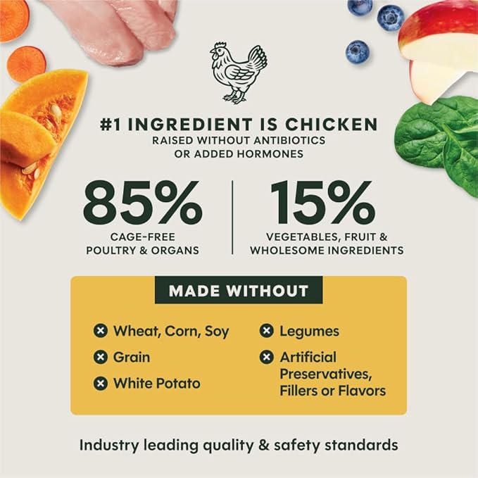 Instinct FreshDried Bites, Natural Freeze-Dried Dog Food, Grain-Free - Cage-Free Chicken, 14 oz. Bag