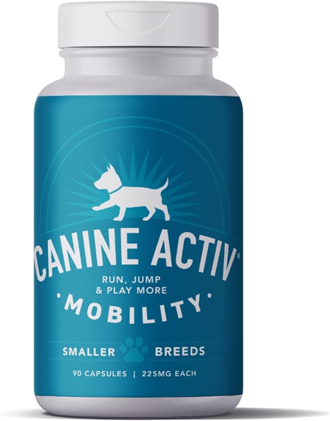 Mobility Support Capsules for Small Dogs, Supports Recovery and Promotes Healthy Joints and Muscles from Activity-Induced Discomfort, 90 Count