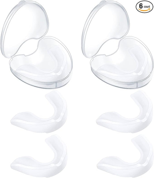 BBTO 6 Pcs Youth Kids Mouth Guard for Sports, Boys Girls Mouth Guard with Case, Mouthguard for Wrestling Boxing Basketball Hockey Football