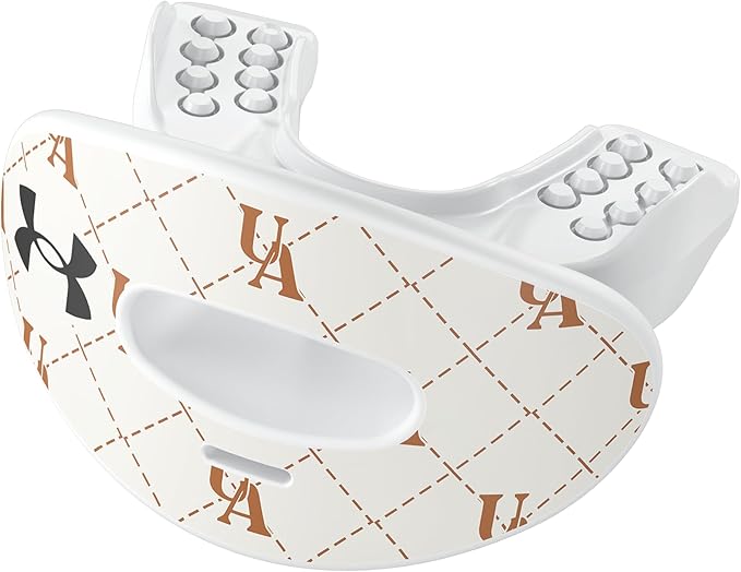 Under Armour Football Lip Guard - Mouthpiece with Strap, Full Mouth Protection for Braces - Jet Setter