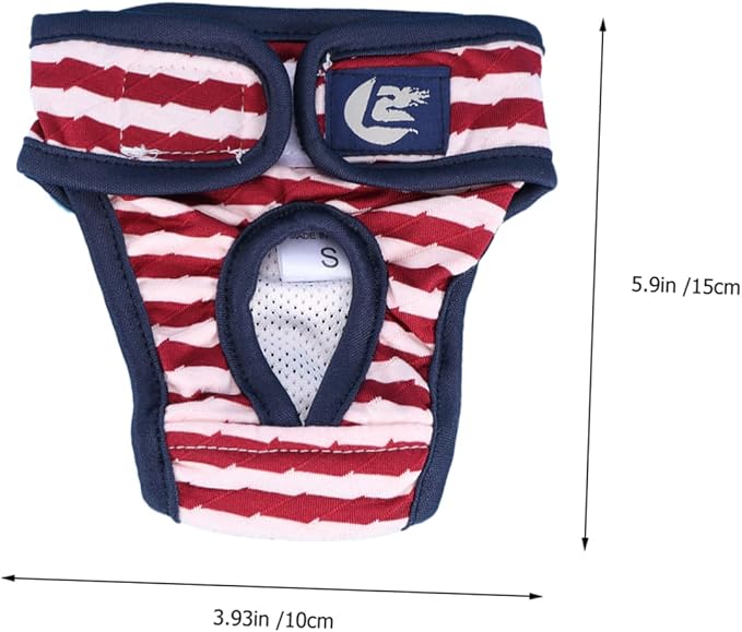 SUPVOX Female Dog Diapers Heat Incontinence Puppy Diapers Menstrual Underwear Female Size s