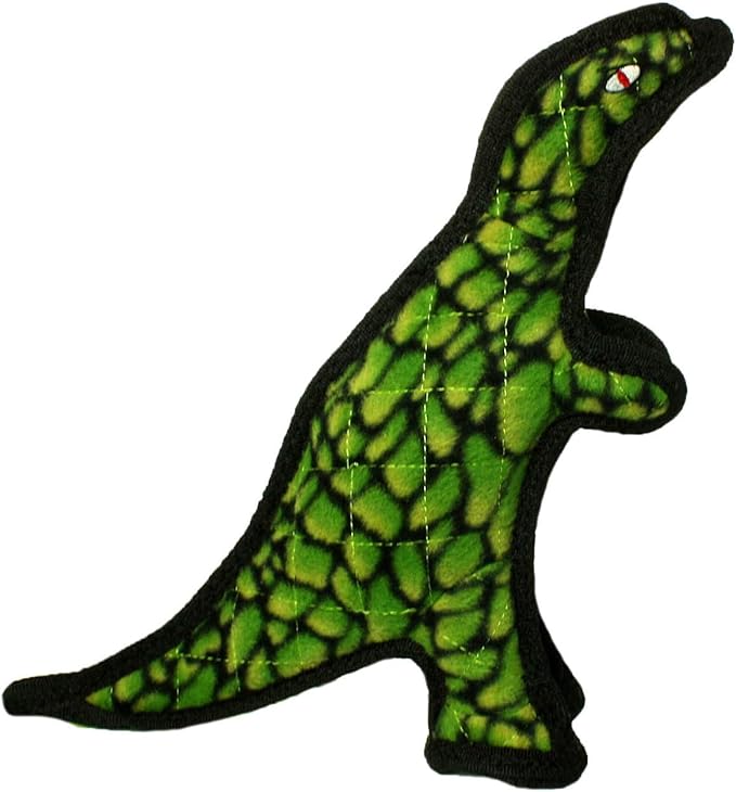 TUFFY - World's Tuffest Soft Dog Toy - Dinosaur TRex - Squeakers - Multiple Layers. Made Durable, Strong & Tough. Interactive Play (Tug, Toss & Fetch). Machine Washable & Floats. (Combo Pack #2)