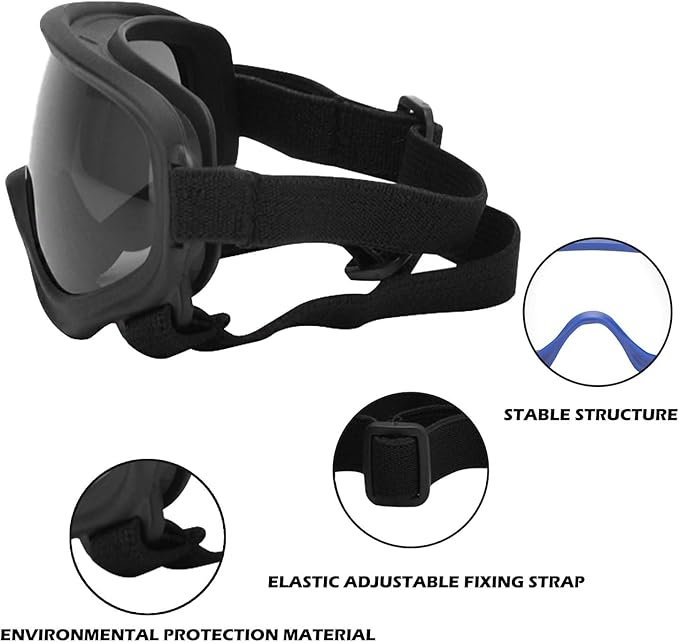Dog Sunglasses,Doggles Anti-UV Protection, Pet Sunglasses with Adjustable Strap, Suitable for Motorcycle Car Driving Bike Riding Hiking Swimming Wind Dust Fog Dog Eye Protection