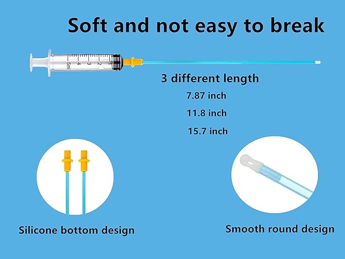 5 Set AI Artificial Insemination Dog Breeding Kit, Canine Breeding Kit, Disposable Canine Artificial Insemination, Dog Insemination Breeder Kit, Canine Breeding Supplies for Large Breeds (15.7 inch)L