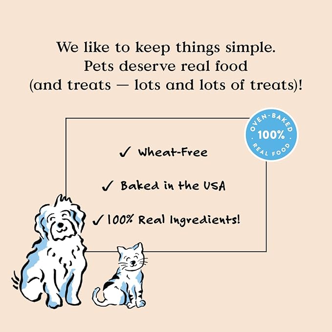Bocce's Bakery Oven Baked PB & Banana Recipe Treats for Dogs, Wheat-Free Everyday Dog Treats, Real Ingredients, Baked in The USA, All-Natural Soft & Chewy Cookies, Peanut Butter & Banana, 6 oz
