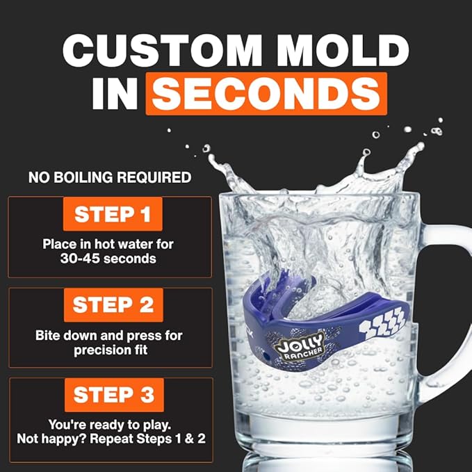 Shock Doctor, Gel Max Power Flavor Mouth Guard, Football, Lacrosse, Hockey, MMA, Boxing, Youth & Adult