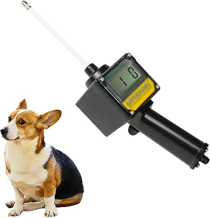 Dog Ovulation Detector, Canine Breeder Tester with Detailed English Manual, The Probe is Smoother and Rounder, Waterproof Design, Convenient Formulate Mating Pregnancy Planning for Dog Pet
