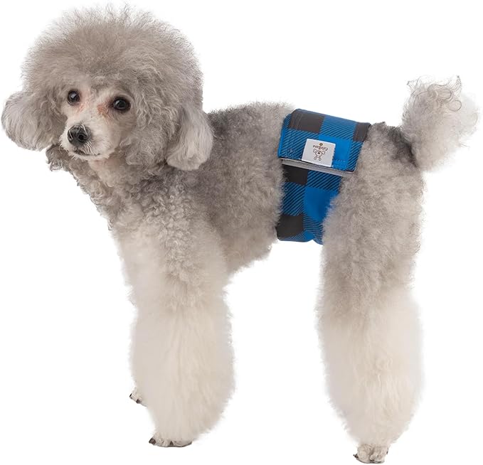CuteBone Dog Diapers Male Washable Belly Band for Male Dogs Wraps 3pcs a Pack DM27XL
