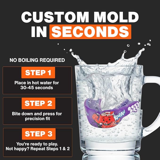 Shock Doctor, Gel Max Power Flavor Mouth Guard, Football, Lacrosse, Hockey, MMA, Boxing, Youth & Adult