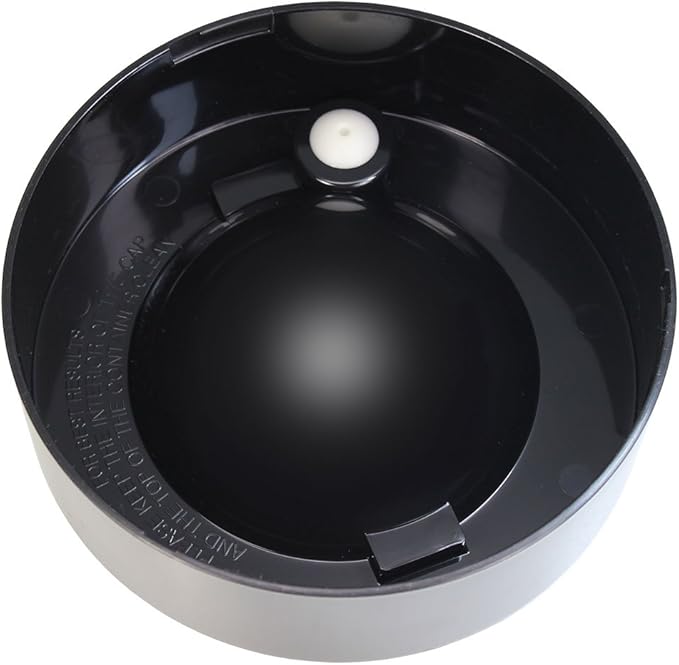 Pawvac 2.5 Pound Vacuum Sealed Pet Food Storage Container; Black Cap & Clear Body/Black Paws