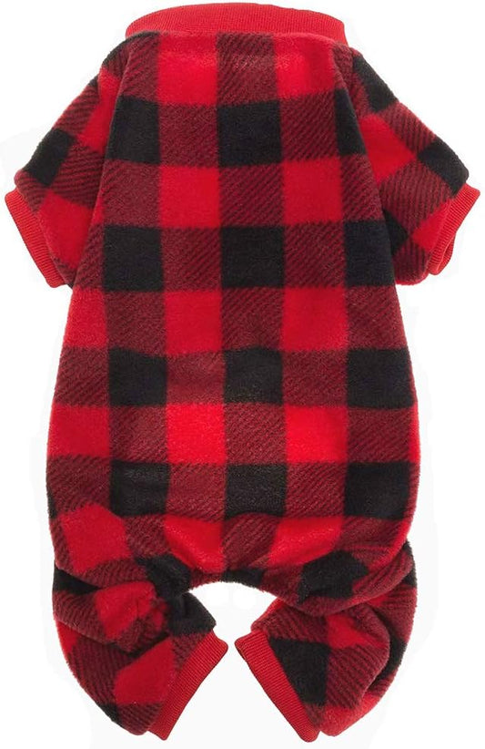 SCENEREAL Dog Pajamas for Large Sized Dogs - Soft Pet Sweater Clothes Pjs, Warm Comfy Puppy Coat Onesie Outfits for Small Medium Doggie Winter, Holiday Christmas Dog Costume Jammies