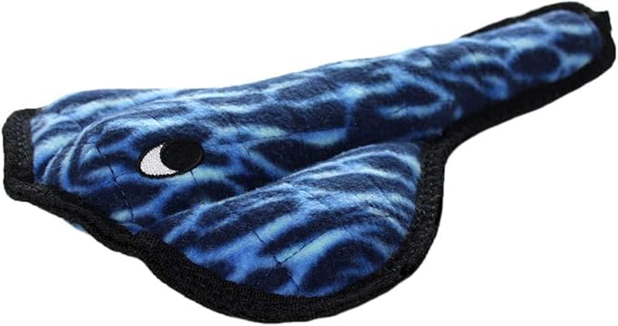 TUFFY - World's Tuffest Soft Dog Toy - Ocean Tiger Shark- Squeakers - Multiple Layers. Made Durable, Strong & Tough. Interactive Play (Tug, Toss & Fetch). Machine Washable & Floats (Combo Pack #2)