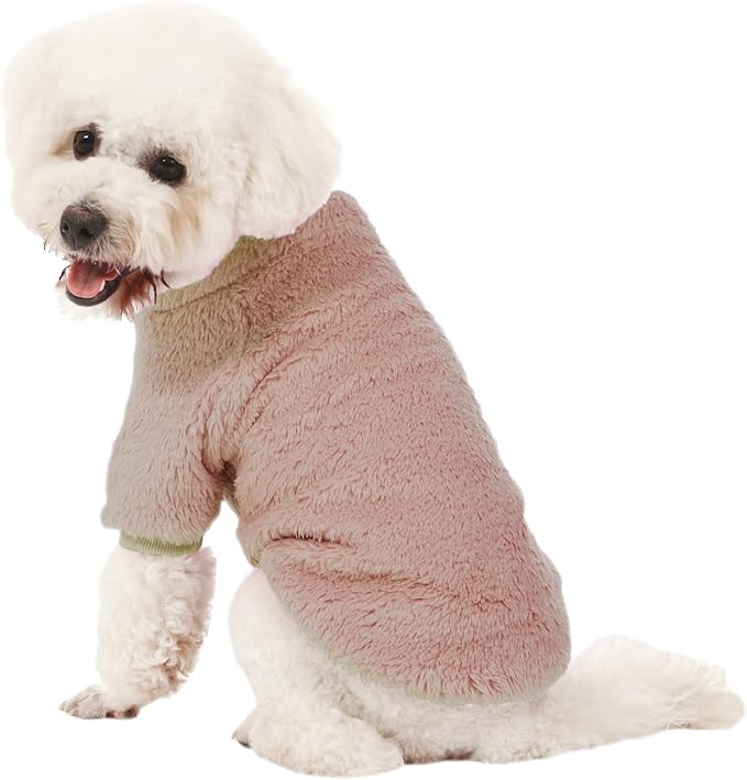 Dog Sweater, 3 Pack Dog Sweaters for Small Dogs, Dog Clothes for Small Dogs Girl Boy, Ultra Soft and Warm Puppy Sweater Dog Coat for Winter Christmas (Medium, Blue+Lt Coffee+Dark Grey)