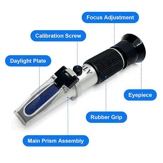 Professional 3-in-1 Veterinary Refractometer with ATC - Urine Specific Gravity & Serum Protein Tester for Dogs & Cats - Practical Gift for Vet Students & Pet Owners