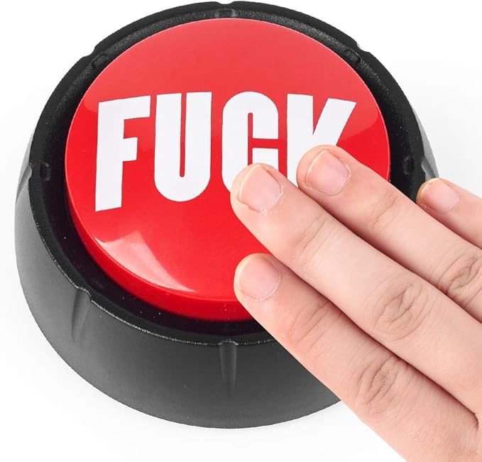 Talking Button,Button-Complete Red/Black (Fuck)