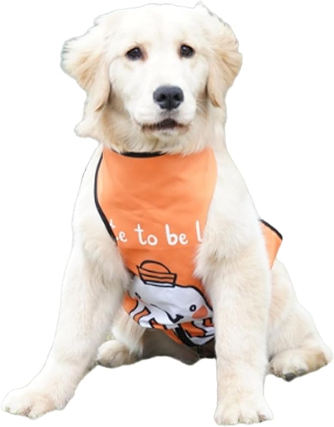 Dog Belly Band Waterproof Protector Vest for Female Dogs in Heat Soft Inner Fluff Reusable Apron Orange XX-Large
