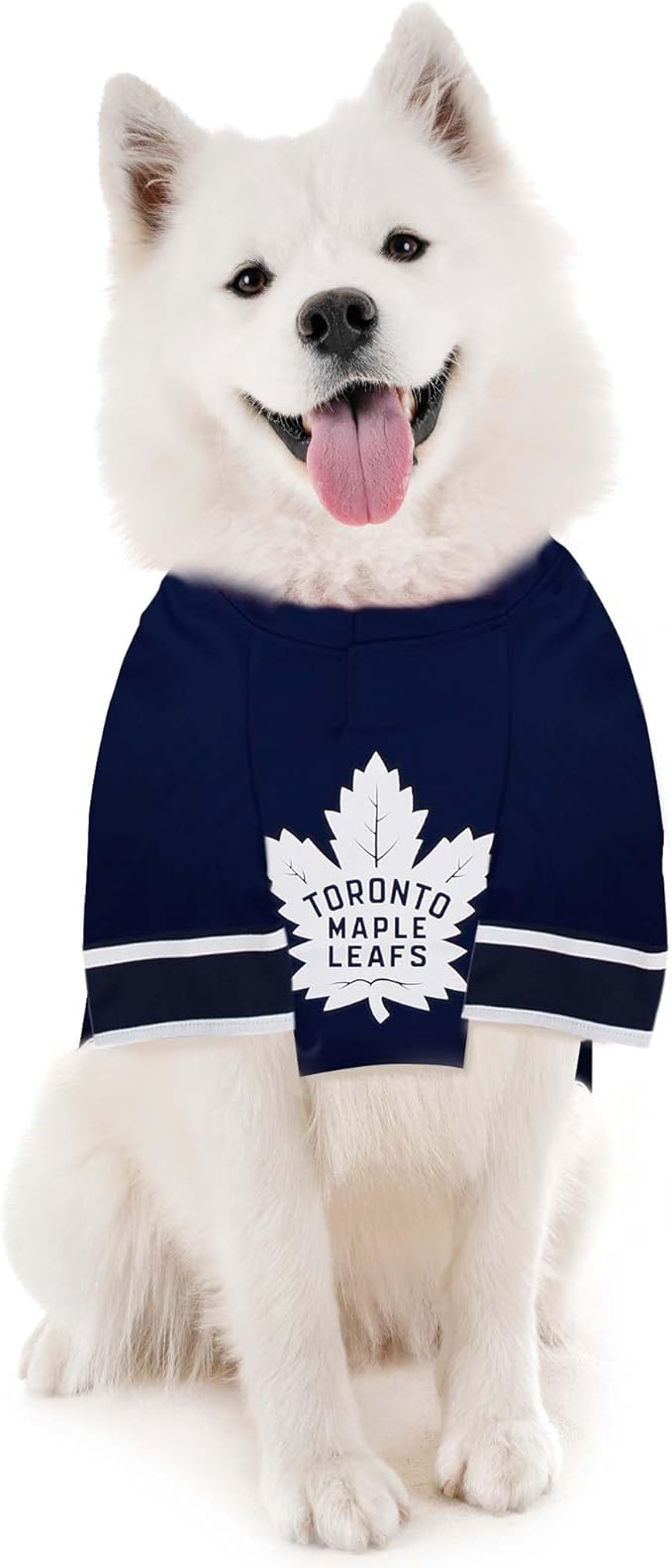 Pets First NHLPA Auston Matthews Mesh Jersey for Dogs & Cats, Toronto Maple Leafs Papi-34 Dog Jersey, Size Medium, Licensed Dog Jersey with Your Favorite Hockey Team Player