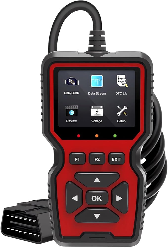 OBD2 Scanner Diagnostic Tool, Code Reader OBD II Scanner with Reset & Live Data, Professional Check Engine Fault Code Reader I/M Readiness for OBD2 Cars, Car Accessories