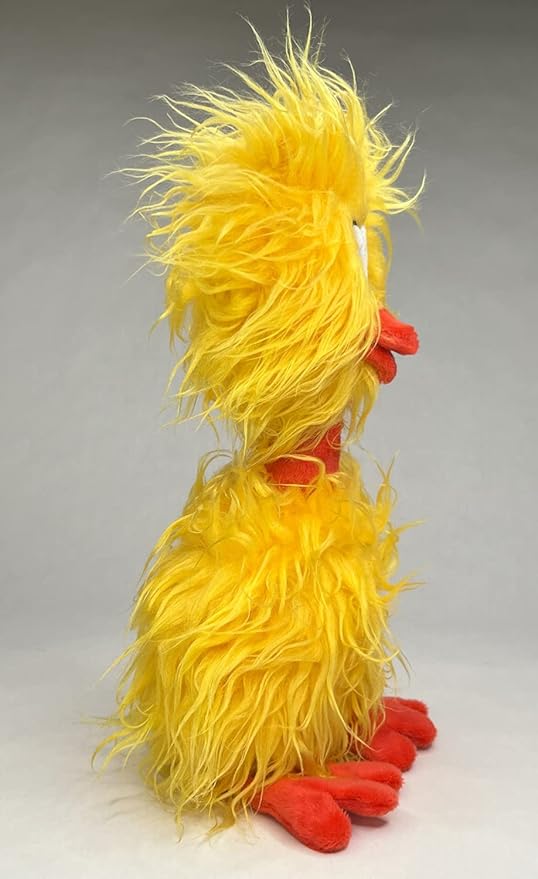 Glory To Dog Phoebe The Big Crazy Chicken Plush and Squeak Medium and Large Breed Dog Toy