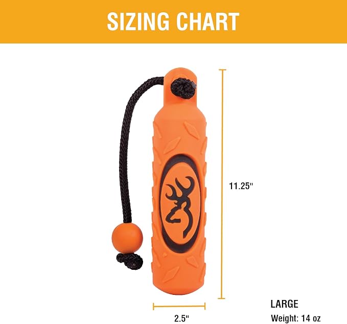 Browning Pet Hunting Durable Vinyl and Canvas Training Dummy, Fetch and Retrieve Dummy
