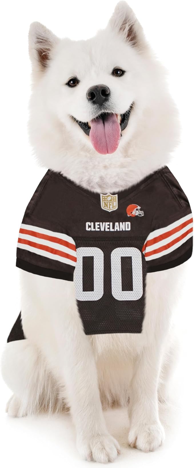 Pets First NFL Cleveland Browns Dog Jersey, Size XX-Large, Football Shirt Costume for Pet, Dog Sports T-Shirt, NFL Team Clothing for Cats, Licensed Pet Apparel Available in 7 Sizes and 32 Teams