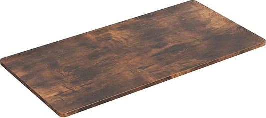 VIVO Universal 55 x 28 inch Solid One-Piece Table Top for Standard and Sit to Stand Height Adjustable Home and Office Desk Frames, Rustic Vintage Brown, DESK-TOP55-28N