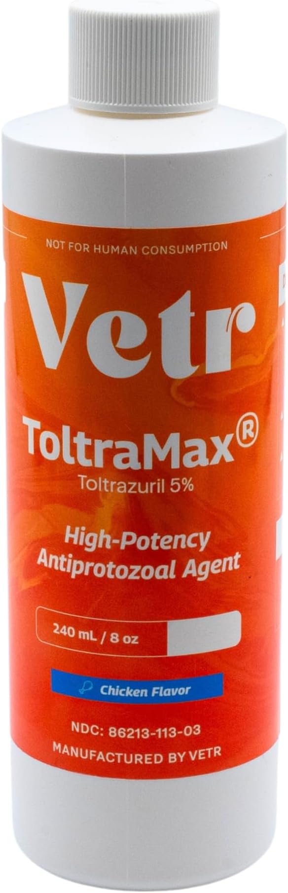 Toltrazuril 5.0% for Horses, Dogs, Cats, 240mL/8 Ounce, for Non-Food Chain Animals, Chicken