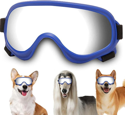 Dog Sunglasses,Doggles Anti-UV Protection, Pet Sunglasses with Adjustable Strap, Suitable for Motorcycle Car Driving Bike Riding Hiking Swimming Wind Dust Fog Dog Eye Protection