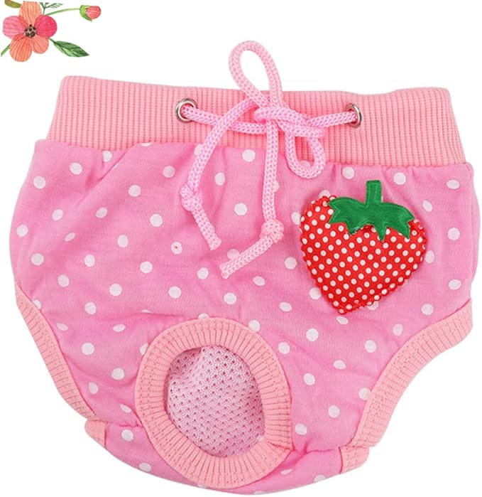 MERRYHAPY Pet Safety Pants Comfortable Dog Physiological Diapers Sanitary Absorbent Underwear for Cats and Female Dogs Protecting Floors and Furniture Size L 7.08X6.29X0.59In