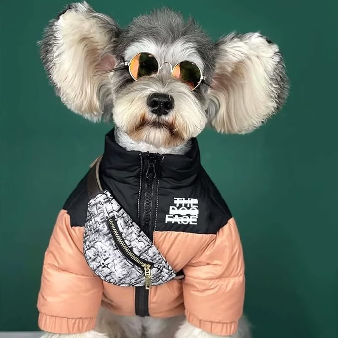 Dog Winter Coat Duck Down Jacket for Small Medium Dogs-Thicken Dog Coat Windbreaker Puppy Winter Clothes for Cold Weather Snowday (Pink, X-Large)