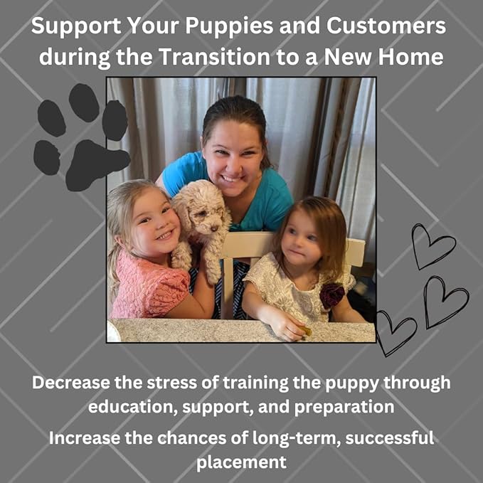 Dog Breeding Supplies and Charts- Puppy Birth Planning, Vaccine Record Book to Track Dewormer for Puppies/Dog Flea Medicine, Bottle Feeding Chart, More Whelping Supplies or Newborn Puppy Essentials