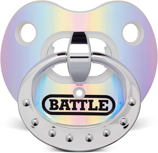 Battle Sports Binky Oxygen Football Mouthguard - Detachable Strap, Maximum Breathability, Works with Braces & No Boiling Required