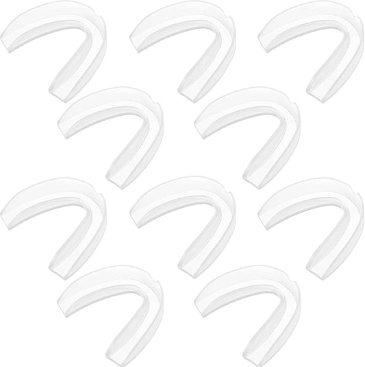 BBTO 20 Pieces Sports Mouth Guard Boxing Mouth Protection Athletic Mouthpiece for Football Basketball Hockey Karate Rugby Match(Transparent,Youth (10 yrs & Below))