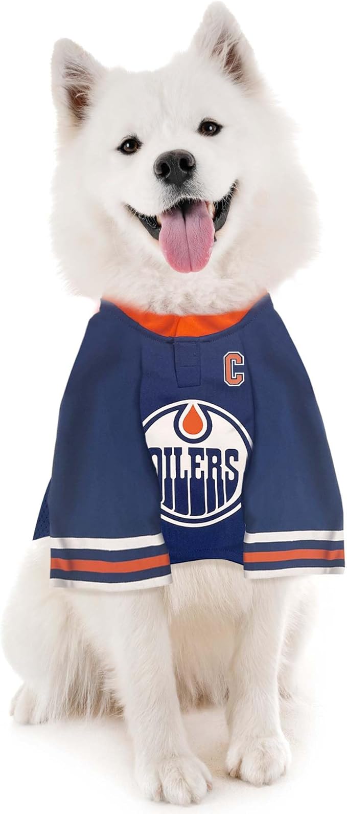 Pets First NHLPA Connor McDavid Mesh Dog Jersey, Edmonton Oilers McJesus-97, Size Small