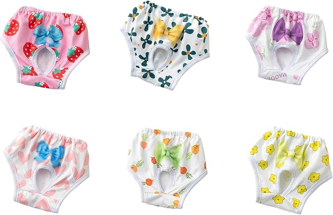 Dog Diaper Breathable Dress Female Pants Panties Shorts Reusable Doggies Period Diaper Washable