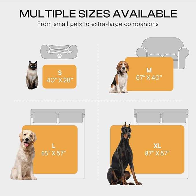 Luciphia Waterproof Bed Blanket Washable,Soft Sherpa Fleece Puppy Reversible Throw Blankets for Small Medium Dog Cat,Furniture Cover Protector Couch from Liquid Pee and Pet Fur,Purple White,57" x 40"