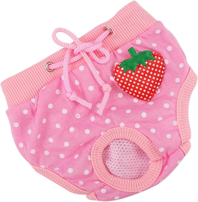 Kisangel Pet Safety Pants Comfortable Dog Physiological Diapers for Female Cats and Dogs Size L Breathable Absorbent Sanitary Pants for Menstruation