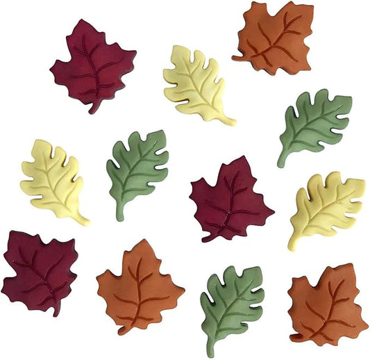 Buttons Galore and More Halloween & Fall Collection of Decorative Novelty Buttons Embellishments for Craft and Sewing DIY Projects (Fall Leaves)