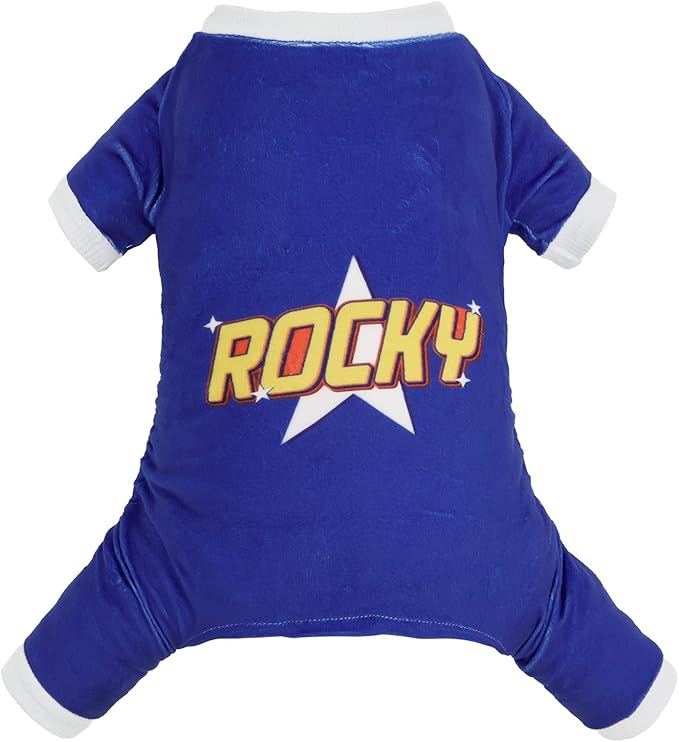 CuteBone Soft & Stretchy Dog Pajamas Rocky - Cozy Pet Jammies Breathable Jumpsuit for Small Dogs - All-Season Comfy Outfit Easy-On Pullover Design - Keeps Pets Warm & Comfortable P336S