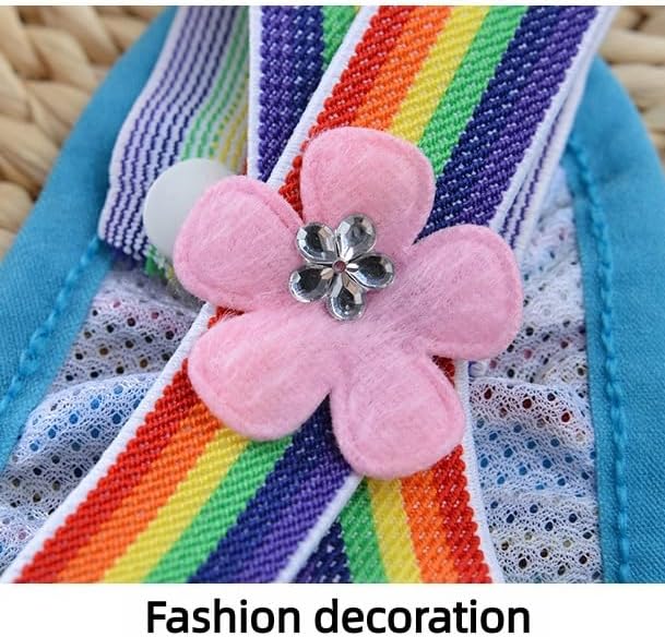 Female Dog Sanitary Panties with Adjustable Suspender, Washable Reusable Puppy Diaper Underwear for Girl Dogs, Teddy