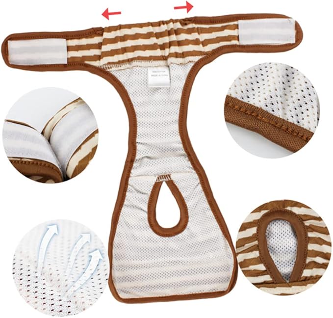SUPVOX Dog Diaper Panties Pet Physiological Pants Comfortable Cotton Dog Pants for Estrus Puppy Incontinence