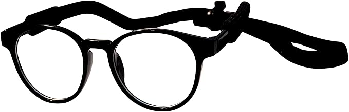 G003 Dog Cat Pet Costume Panto Round Sunglasses Small to Medium Breeds 15-30lbs (Panto Black-Clear Lens)