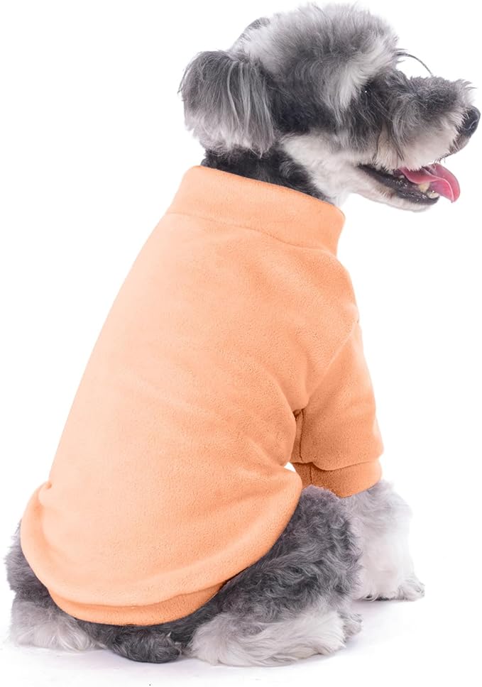 Dog Sweater, 3 Pack Dog Sweaters for Small Dogs Girl Boy, Ultra Soft Warm Puppy Clothes Dog Coat for Winter (Peach+Lt Camel+Pink, X-Small)