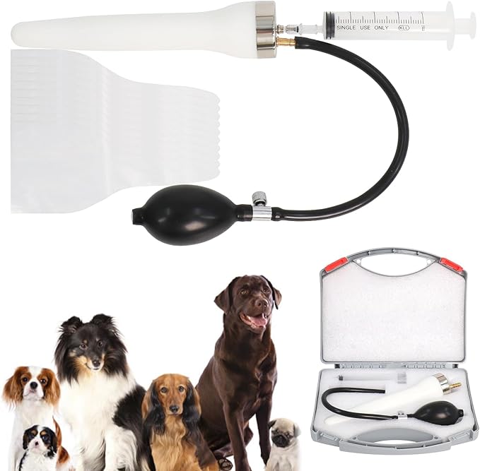 Wadoy Dog Artificial Insemination Kit for 22-44 lbs (10-20kg) Dogs Upgraded Pet Breeding Supplies for Border Collies, French Bulldogs, Shiba Inu, and Other Medium-Sized Breeds