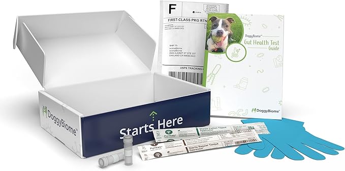 AnimalBiome Dog Gut Health Test – DoggyBiome At Home Stool Testing Kit, Canine Fecal Analysis for Digestive Issues, Diarrhea & Allergy Insights w/Personalized Report & Custom Plan (Dogs Outside US)